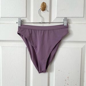 Dippin daisy’s purple high waisted cheeky bikini bottoms